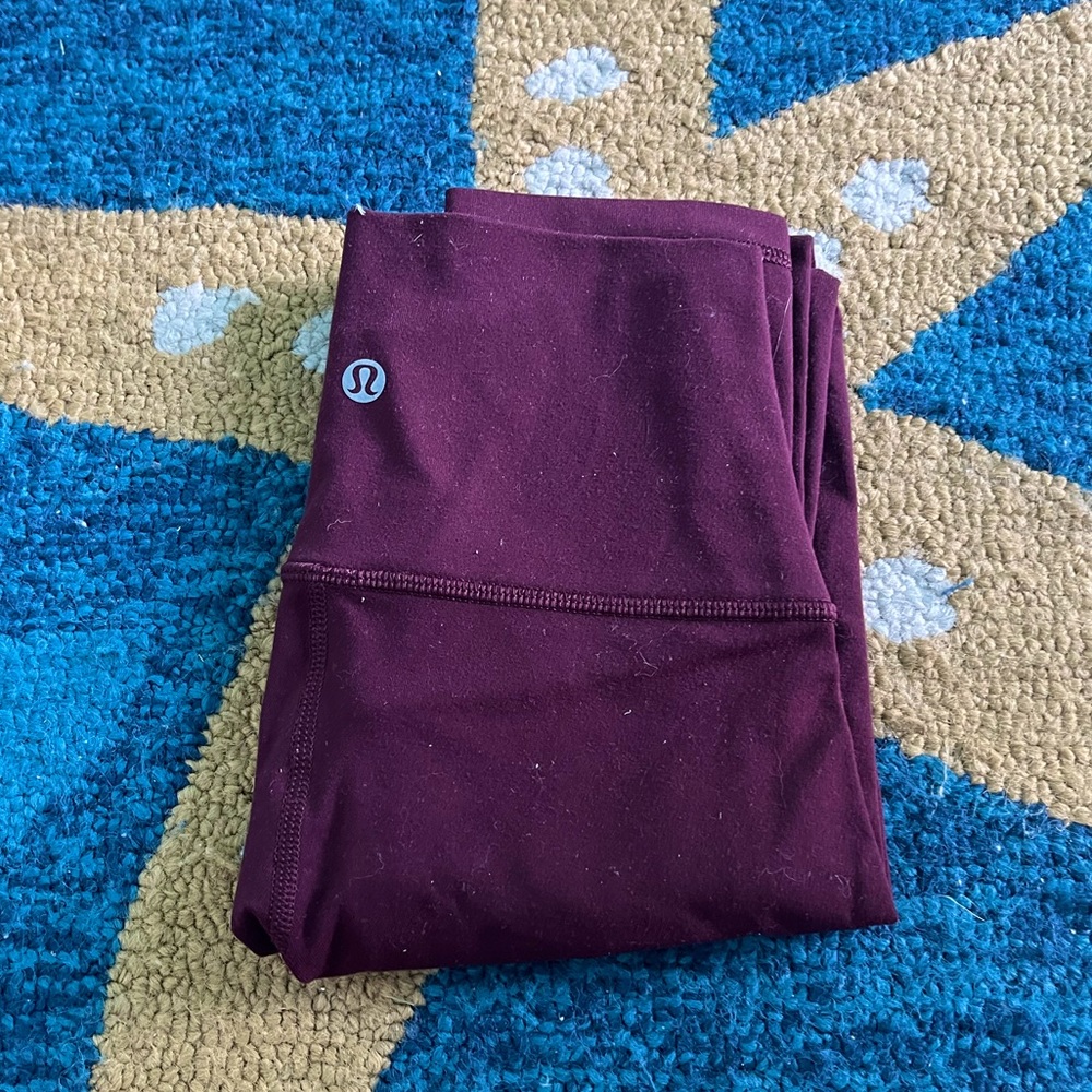 Dark Red lulu leggings ❤️❤️